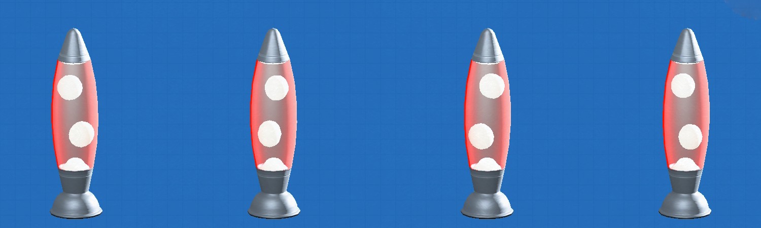 あつ森のスライムランプのレッド