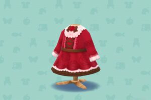 ポケ森のローズ&リボンドレス・ラズベリー