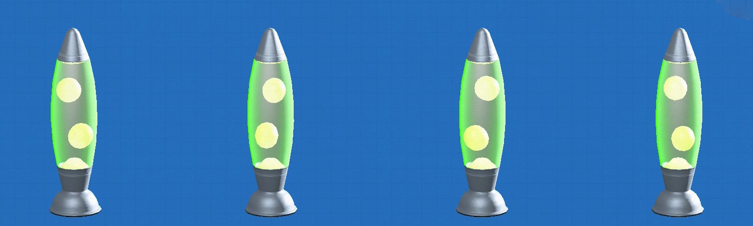 あつ森のスライムランプのグリーン