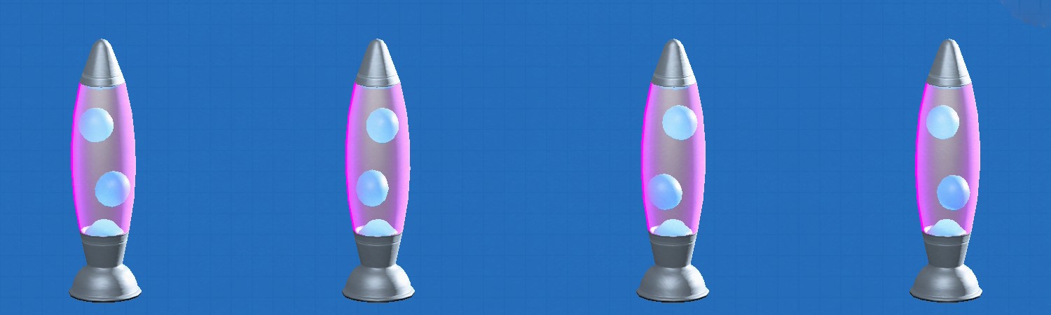 あつ森のスライムランプのパープル