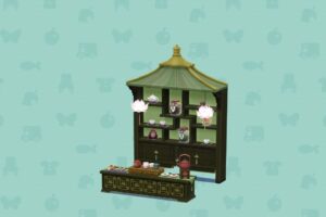 ポケ森のチャイナカフェのカウンター