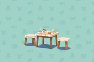 ポケ森のパティスリーのテーブルセット