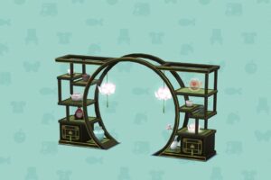 ポケ森のチャイナカフェのかざりだなアーチ