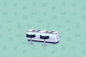 ポケ森のはくぎんのカウンターせき