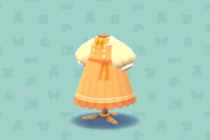 ポケ森のふんわりスリーブワンピ・イエロー