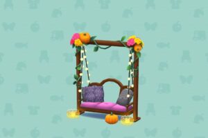 ポケ森のトワイライトハロウィンなブランコ