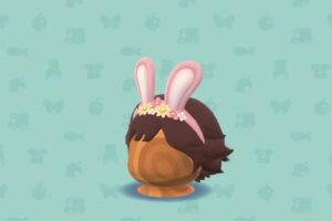 ポケ森のうさみみショートヘア・ピンク