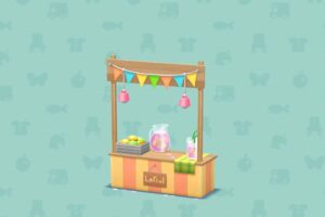 ポケ森のピンクレモネードスタンド
