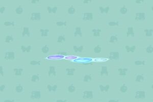 ポケ森のガラスのていえんのとびいし