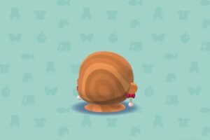 ポケ森のリボンパールイヤリング・あか