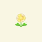 ポケ森のきいろいボンボンフラワー