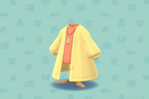 ポケ森のロングカーディガン・イエロー
