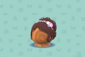 ポケ森のパープルフラワーティアラウィッグ