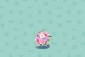 ポケ森のローズのクラッチブーケ・ピンク