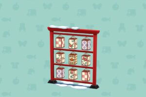ポケ森のツバキじんじゃのちょうちんなついたて
