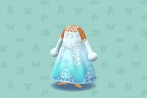 ポケ森のグラデーションドレス・ブルー