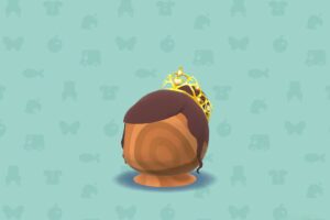 ポケ森のゴールドティアラのウィッグ
