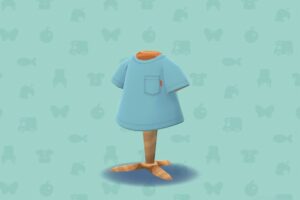 ポケ森のポケットつきTシャツ・ブルー
