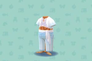 ポケ森のアクアフェアリーコーデ・ホワイト