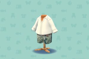 ポケ森のボタニカルサーフパンツ・グリーン