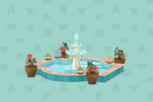 ポケ森のオリエンタルなふんすいつきプール
