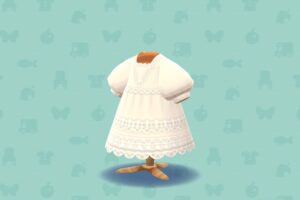 ポケ森のコットンレースワンピ・ホワイト