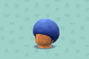 ポケ森のボリュームアフロヘア・ブルー