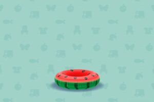 ポケ森のフルーツなうきわ・スイカ