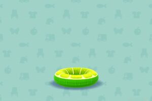 ポケ森のフルーツなうきわ・ライム