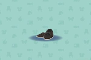 ポケ森のシンプルデッキシューズ・ブラック