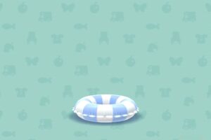 ポケ森のしましまうきわ・ブルー