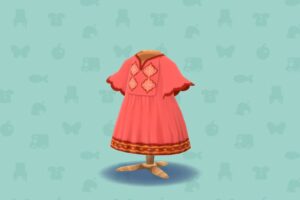 ポケ森のオリエンタルなあかいワンピース
