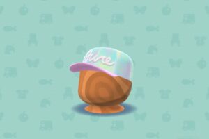ポケ森のオーロラピンクのキャップ