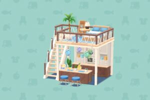 ポケ森のビーチリゾートなロフト