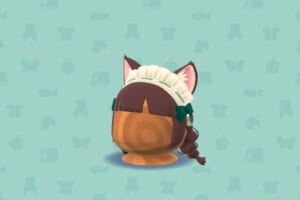 ポケ森のネコみみブリムウィッグ・グリーン