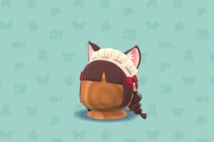 ポケ森のネコみみブリムウィッグ・ワイン